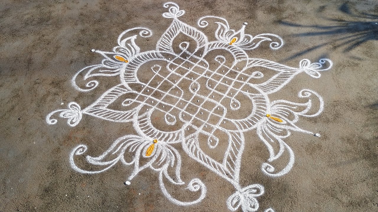 9*1 dots kolam#kolam#rangoli#muggulu#rangolidesigns#dewalidecoration#indianart#trendingvideo#india 