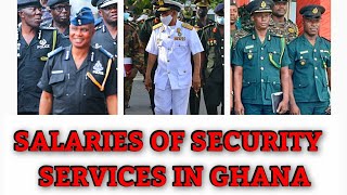 Salaries of university certificate holders entry in the security services in Ghana