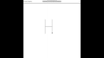Python Turtle - Draw letter H
