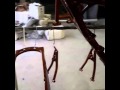 ATV frame powder coated Candy Copper