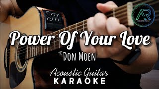 Video thumbnail of "Power Of Your Love by Don Moen (Lyrics) | Acoustic Guitar Karaoke | TZ Audio StellarX3 | Praise Song"
