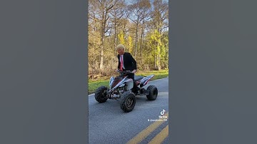 Trump vs Biden ATV Burnout 🤣
