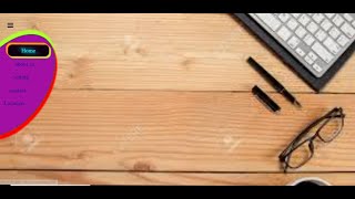 Animated Navigation menu bar  with HTML and CSS only,(Responsive) Code in description.