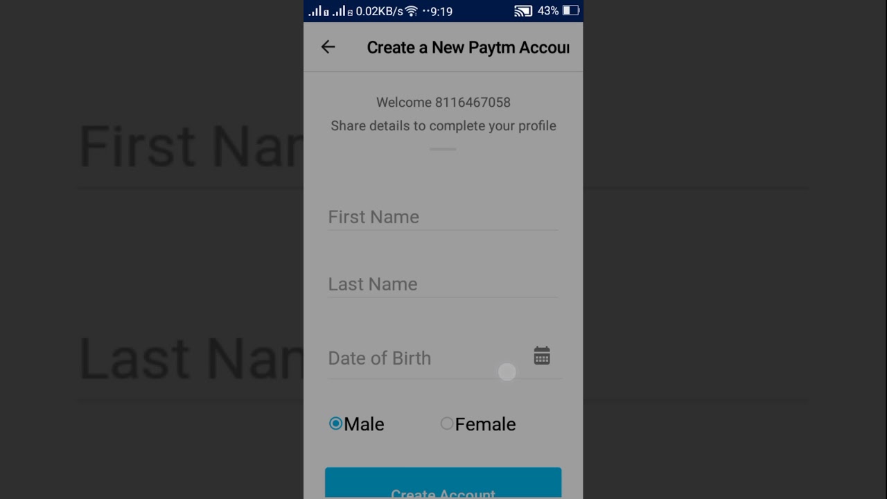 Paytm ekyc