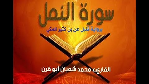 || الشيخ محمد شعبان أبو قرن || سورة النمل برواية قنبل عن بن كثير المكي HD