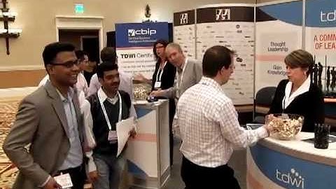 TDWI exhibit hall booth at the TDWI Las Vegas 2012 World Conference