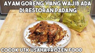 Cara membuat ayam goreng lengkuas seperti di rumah makan Padang. 