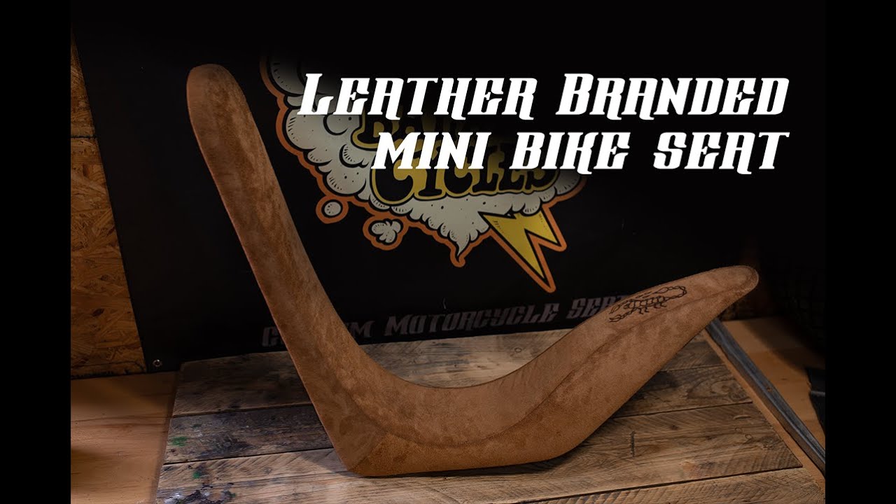 Custom Branded Leather Mini Bike Seat YouTube