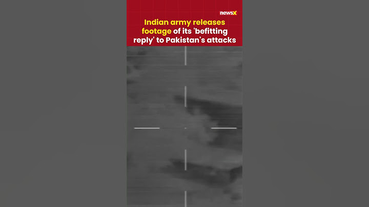 Indian army releases footage of its 'befitting reply' to Pakistan's attacks |NewsX