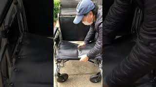 How to open and close a wheelchair toughest thing to do in the hospital #shorts