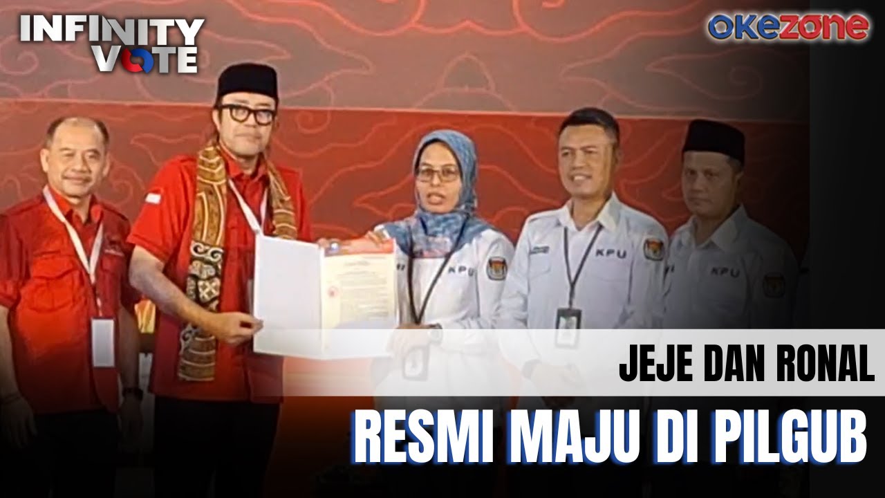 Detik-Detik Mengejutkan! PDIP Daftarkan Jeje-Ronal di Pilkada Jabar ...