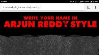 Write Your Name In Arjun Reddy Style | Tutorial On Mobile screenshot 5