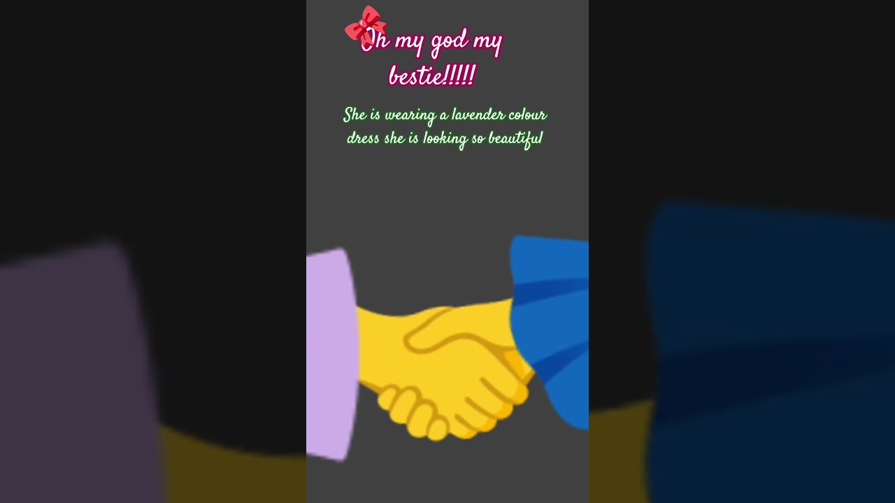 oh my god my bestie she is wearing a lavender colour dress today !!!!!!