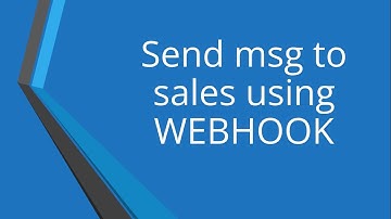 Marketo Webhook demonstration | How you can send real-time messages to sales | Marketo integration