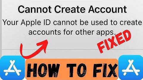 Fix Your Apple ID Cannot Be Used To Create Accounts For Other App 2023 | Apple ID Not Create Account