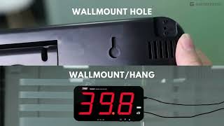 SLM‑389 Wall Hanging Sound Level Meter, 13" HD Display, Data Logging, Audio/Visual Alarm screenshot 3