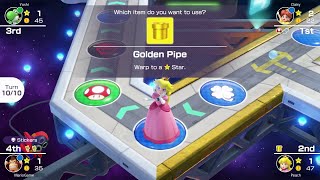 Mario Party Superstars | Daisy vs Peach vs Yoshi vs Donkey Kong #690 Turns 10 (Player 1)