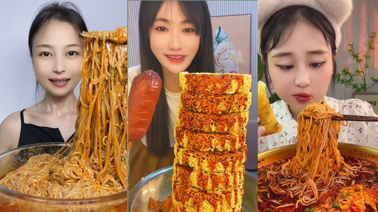 [ Mukbang ASMR ] 2X Spicy Massive Ramen Noodles Challenge 🔥 Korean Spicy Ramen Seafood Eating Show 