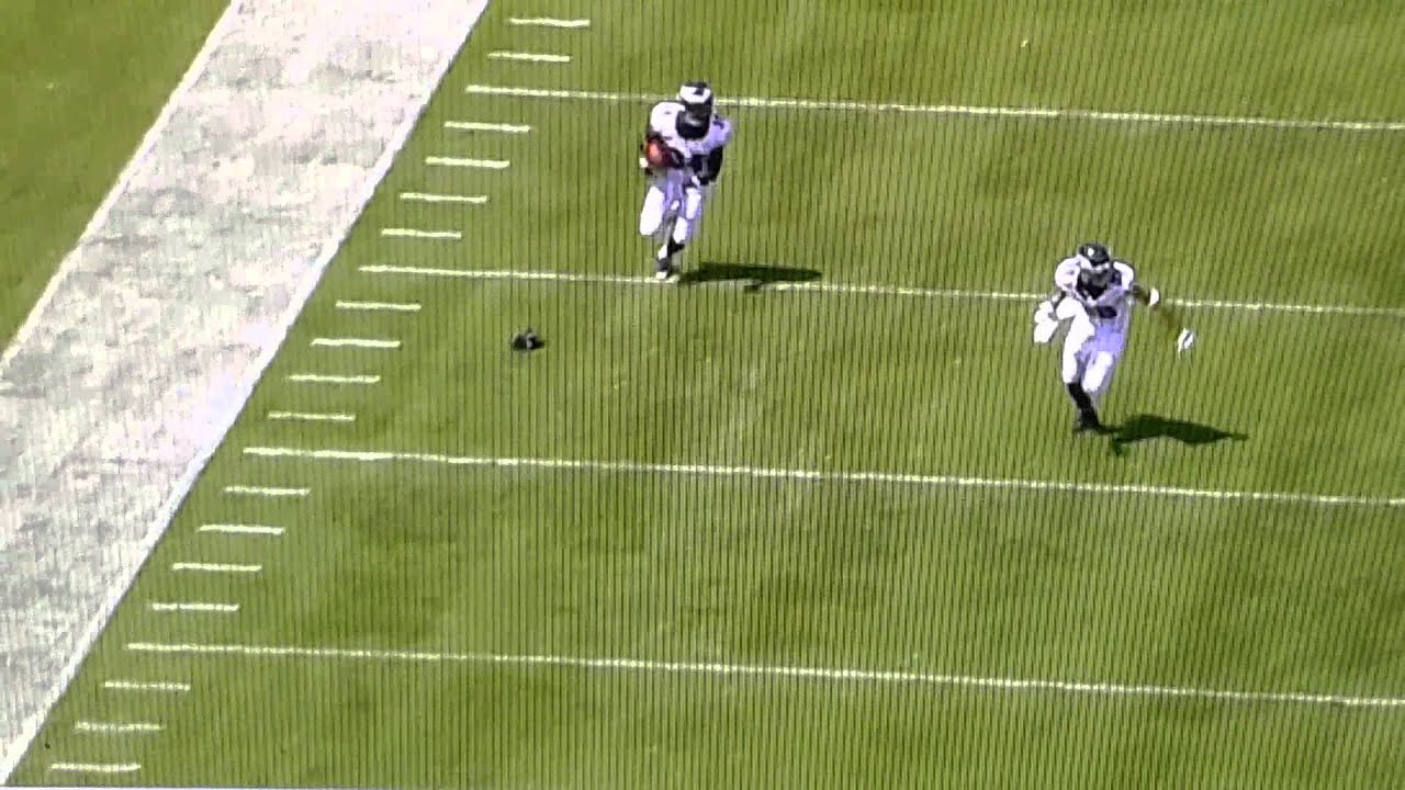 Kenjon Barner 92 yard return Eagles Vs Colts