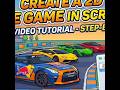 Car game in scratch in 14 secs #scratch