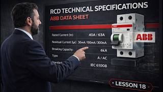 RCD Technical Specifications - ABB Data Sheet - Lesson 18
