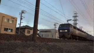 EF200-19号機[吹]牽引3460レ 安倍川～用宗駅間通過
