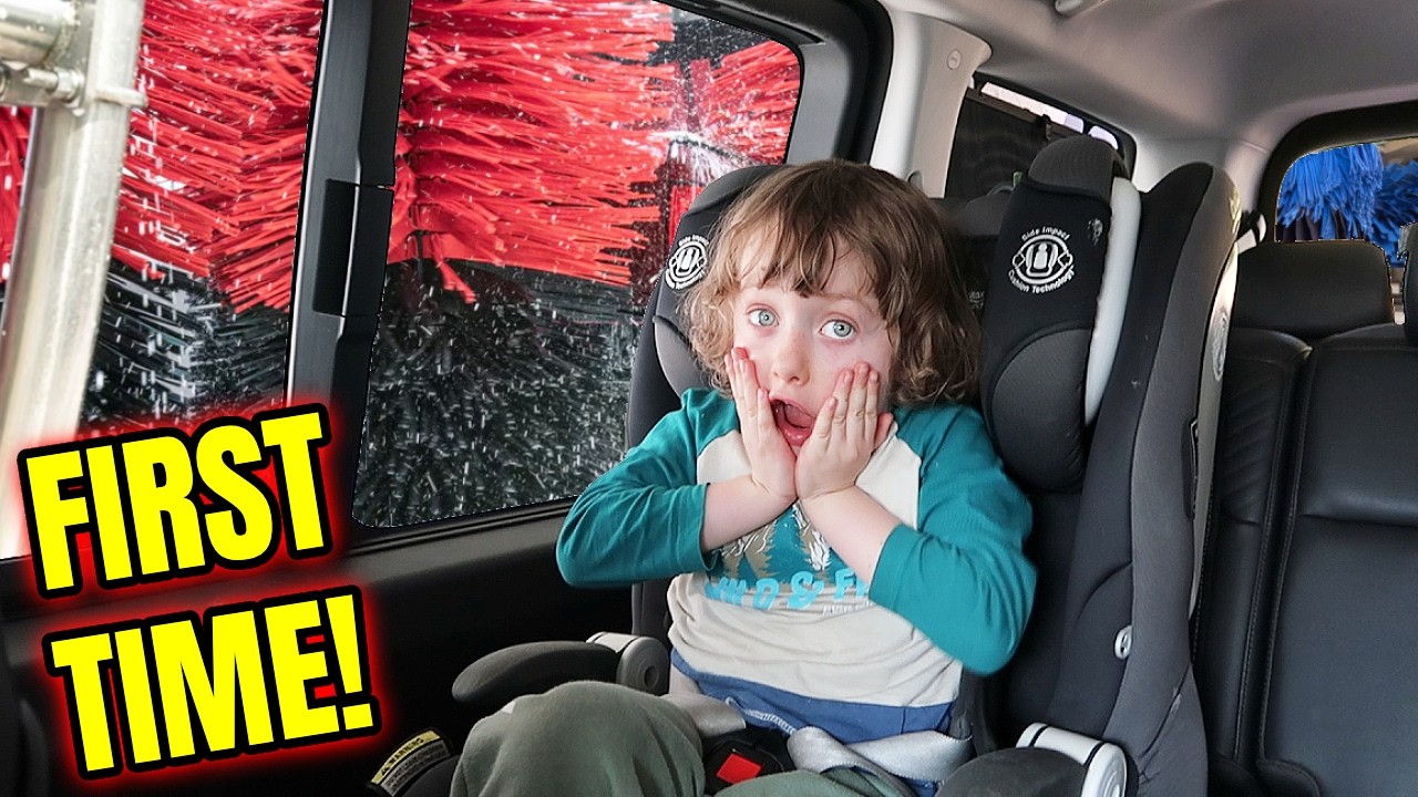 5 Year Old’s FIRST Car Wash... *BAD IDEA!* - YouTube