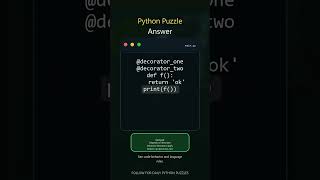 Master This Python Concept Before Your Next Interview! | Interview Puzzle Challenge | YouTube Shorts