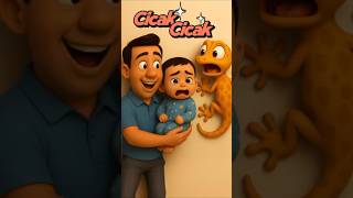 Cicak Cicak di Dinding | Hisyam Kaget Lihat Cicak Raksasa! 😱🦎 | Shorts Anak Lucu