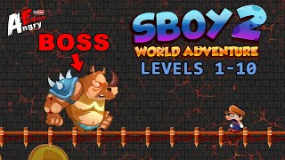 Sboy World Adventure 2 - Levels 1-10 + BOSS / Gameplay Walkthrough (Android Game) screenshot 5