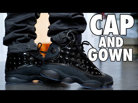 cap and gown jordan 13s