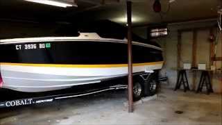 Please comment with any questions. Entertaining way to get your boat in the garage, if it is too large and you don