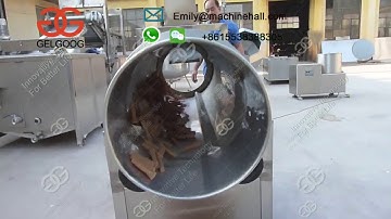 Continuous Seasoning Machine For Snacks丨Single Drum Chips Flavoring Machine Video