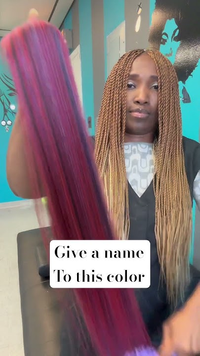  Hair braid color blend - YouTube