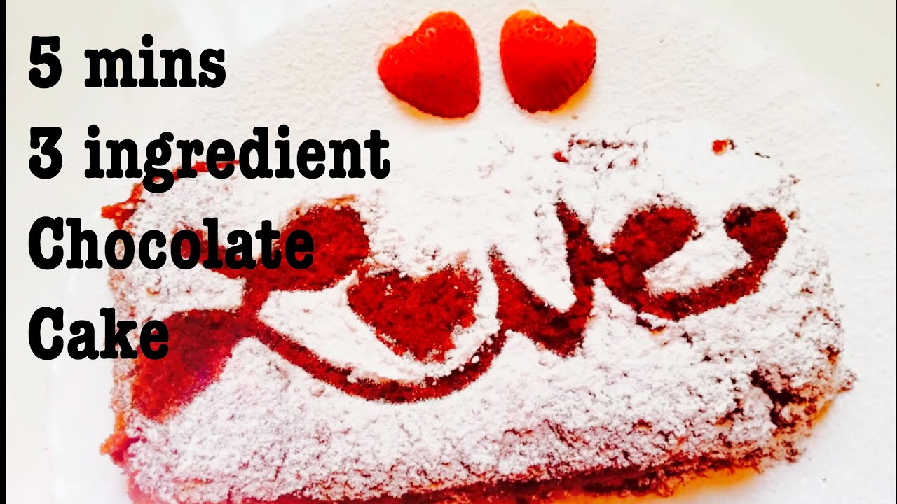 Easy chocolate cake in 5mins Tamil 3 Ingredient Eggless cake No Oven