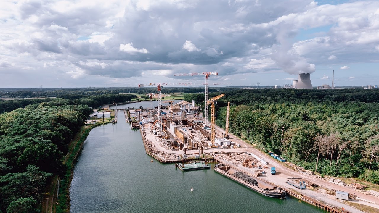 Neubau der Dortmund-Ems-Kanal-Schleuse Gleesen