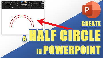 [TUTORIAL] Create a HALF CIRCLE in PowerPoint EASILY (Without Full Outline)