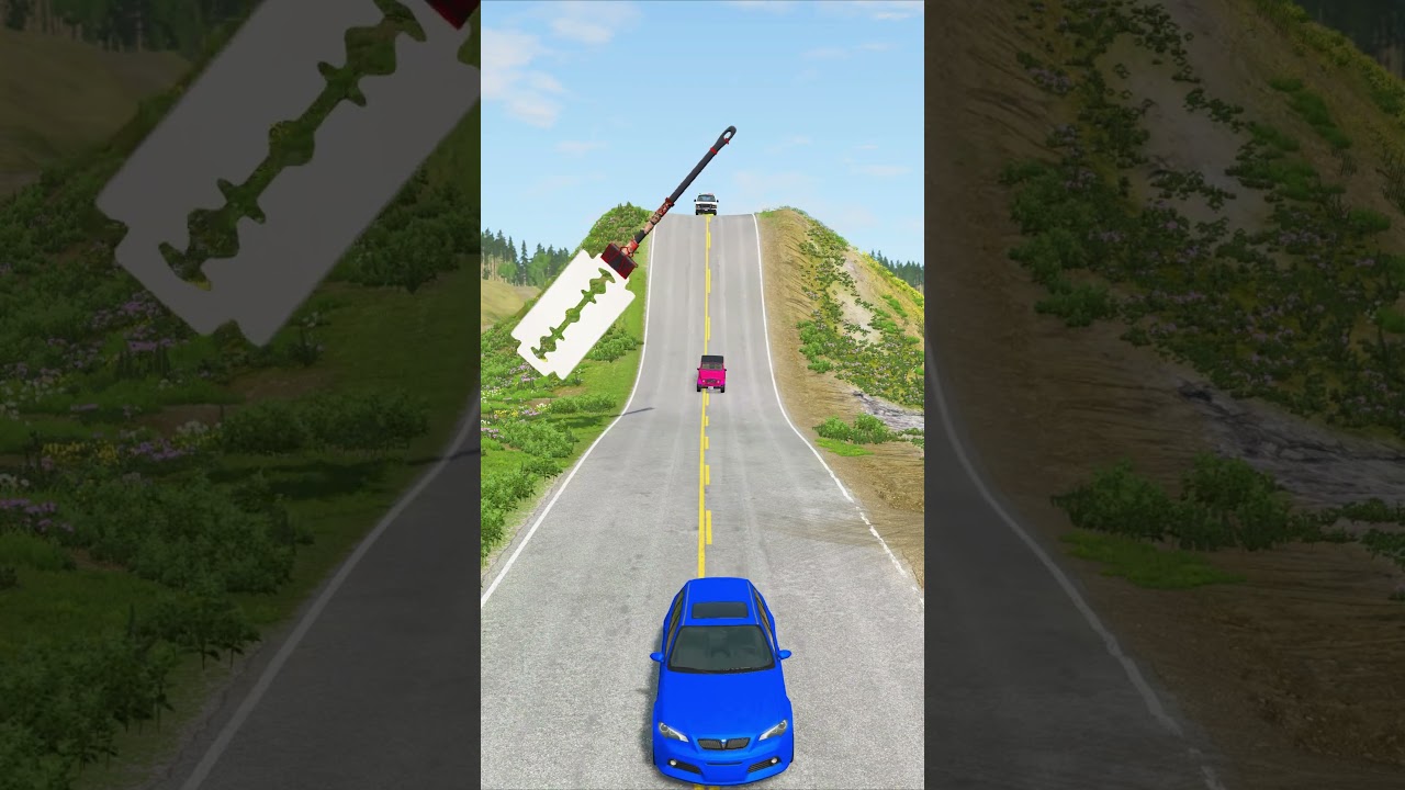 Which Cars vs Blade Hammer Crash BeamNg Drive 