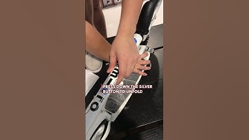 This is how you Fold and Unfold the Micro White and Black Adult 2 Wheel Scooter