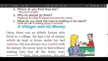 Class 5 English/unit 11/Narrating past events/Guide/A villager and his money/Grade 5 English unit 11
