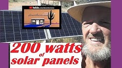 What can you run on 200 Watts of Solar @ AZ Off-Grid (Unplugged)