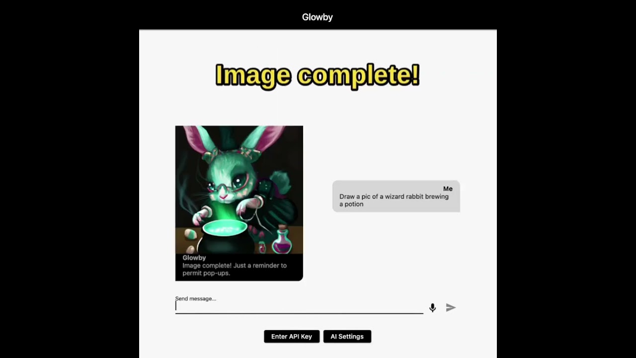 Glowby’s Wizard Rabbit 🍵 (Image created with DALL·E) 