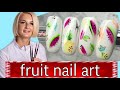 Fruit nail art-fasion nails,abstract nail art. Victoria Bandurist