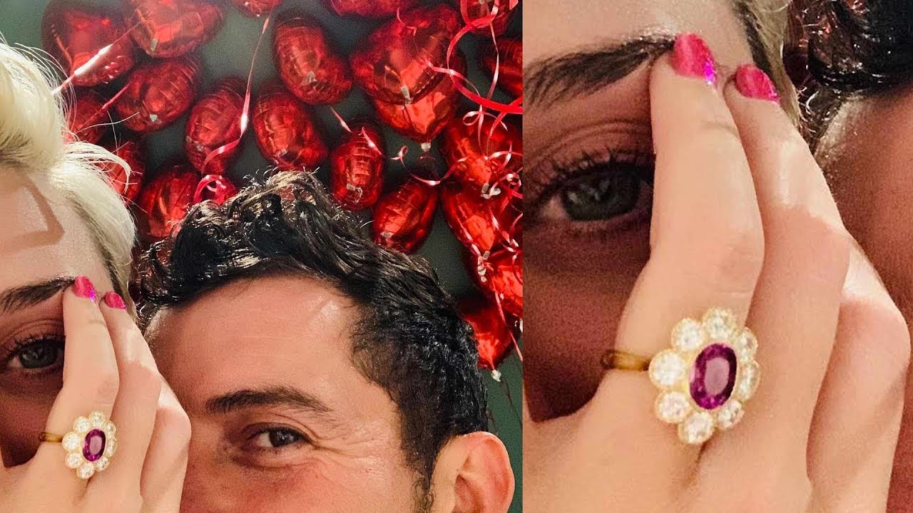 Katy Perry and Orlando Bloom Got Engaged With a Giant Flower Ring