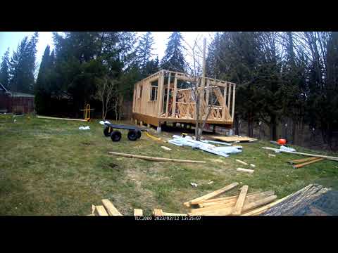 Studio Construction - Day 25 - East and North Walls