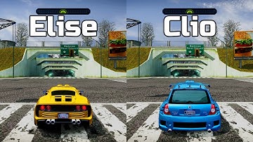 NFS Most Wanted: Lotus Elise vs Renault Clio V6 - Drag Race