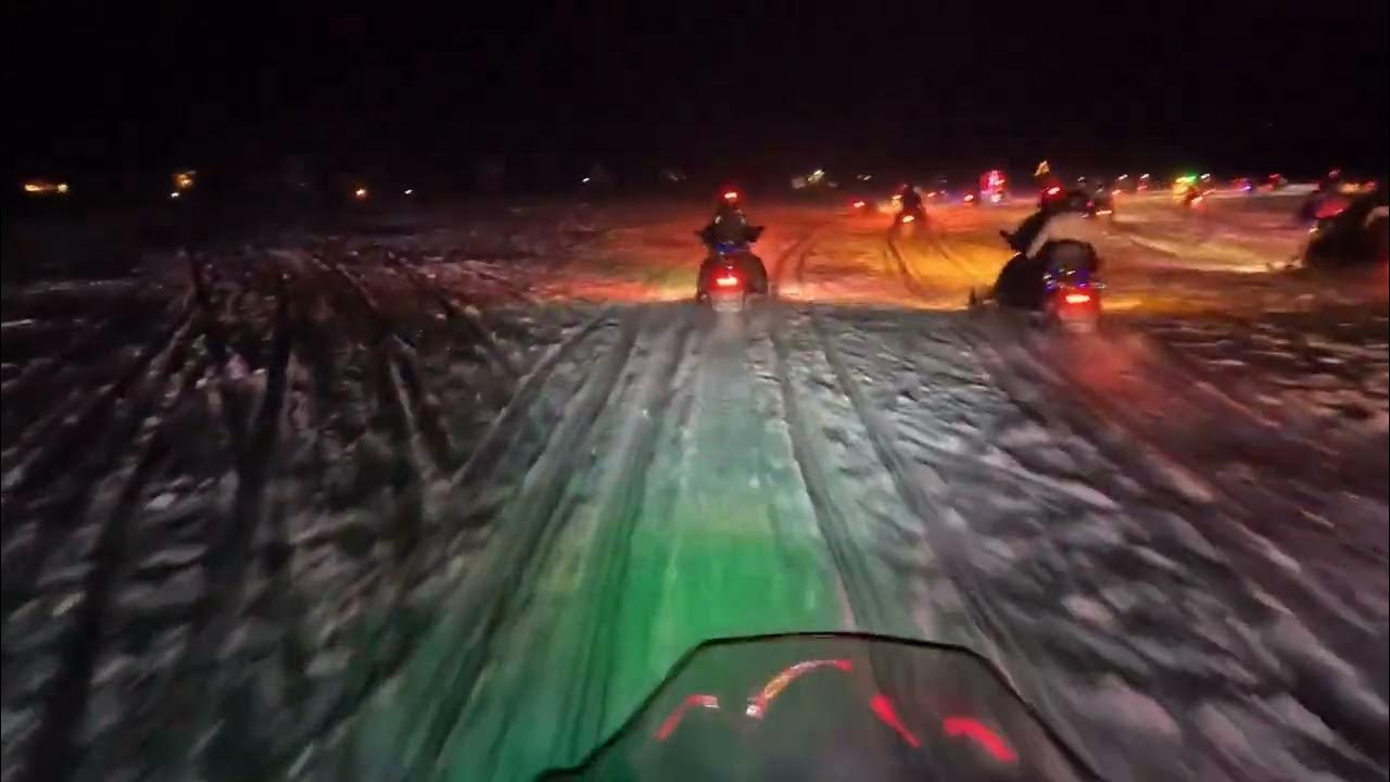2022 Snowmobile Parade of Lights Pittsburg NH YouTube