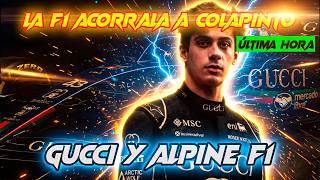 GUCCI (CEO LUCA DE MEO) Y ALPINE F1 OPCIÓN PLAUSIBLE | COLAPINTO ACORRALADO CON MENTIRAS DESDE LA F1