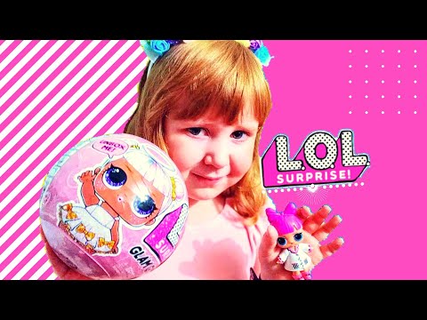 Кукла Лол Сюрприз Блестящий Гламур - LOL Surprise Glam Glitter Series Doll распаковка с Полей