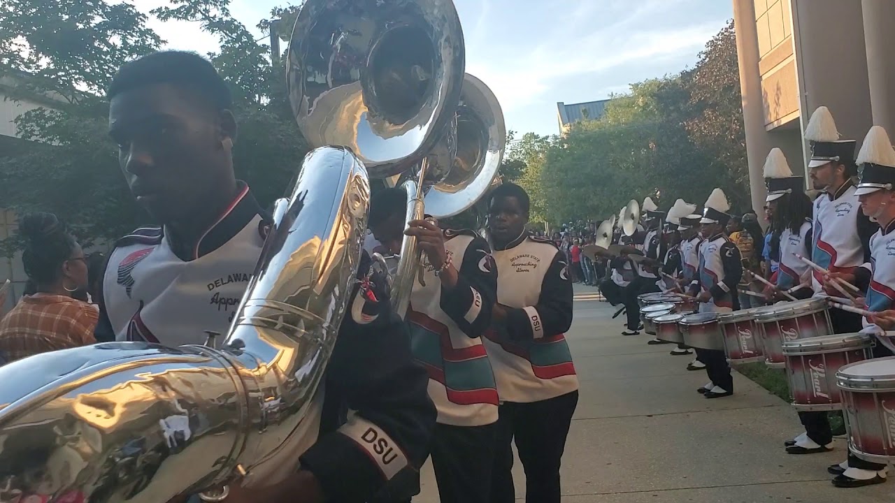 Delaware State Approaching Storm Marching Band 2019 Tunnel